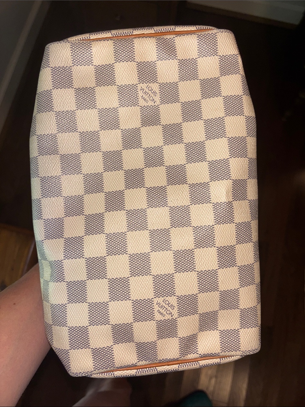 Louis Vuitton Speedy 25 in Damier Azur canvas - Picture 9 of 14